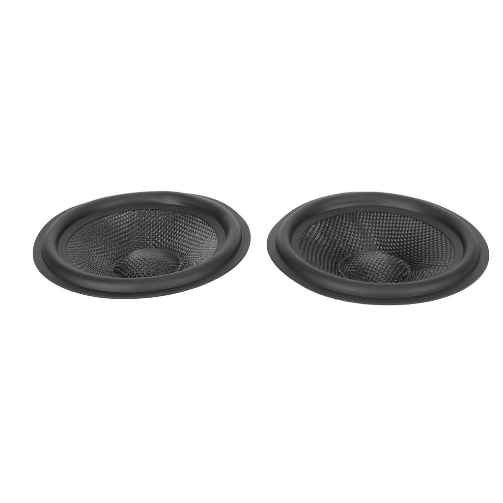 Speaker Cone Drum Paper 1 Inch Inner Diameter Subwoofer Cones Drum Paper with Rubber Surround for 5 Inch Speakers 2pcs
