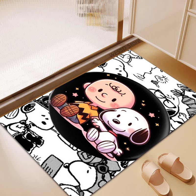 3D Snoopy anti-slip rug, suitable for living rooms, bedrooms, game rooms, sofas, home décor, doormats