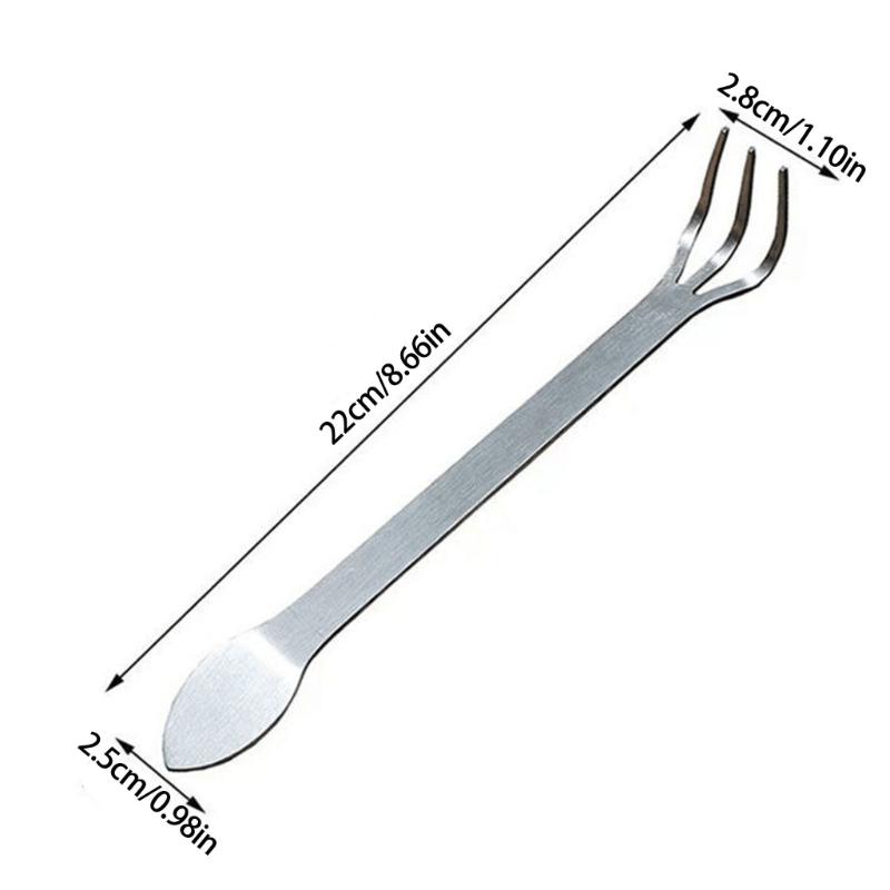1/2Pcs Multifunctional Stainless Steel Bonsai Rakes 3 Prong Root Rakes for Soil Loosening and Transplanting Garden Tool