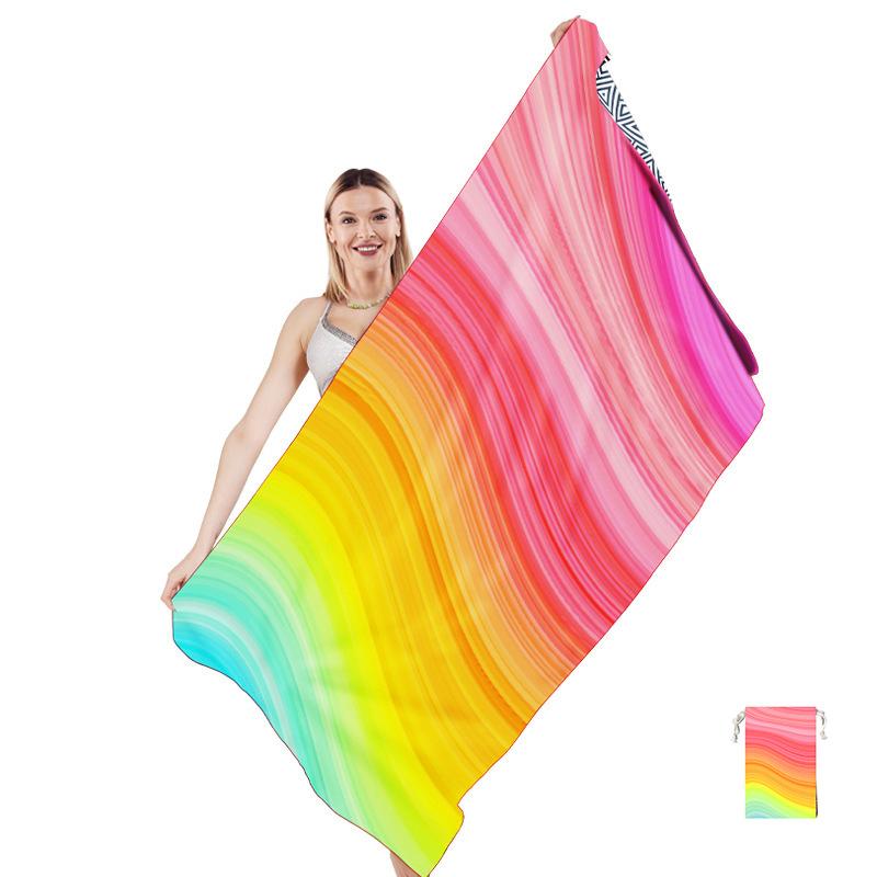 Mikrofaser Strandtuch-Sandfreie Handtücher sind Schnelltrocknend Leicht Super Saugfähig-Perfekte Pool Reise Kreuzfahrt Camping Essentials