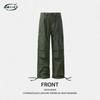 Men'S Wear | Autumn/Winter Retro Functional Multi Pocket Paratrooper Straight Leg Hanging Pants, Mid Waist Work Pants, Loose Casual Pants