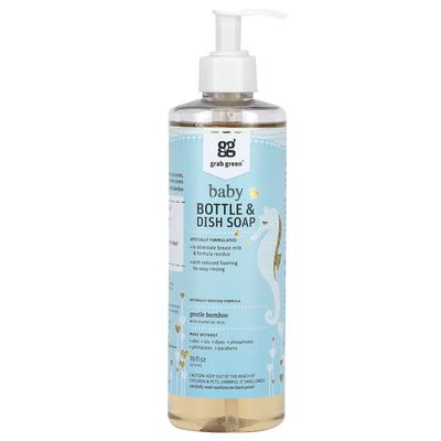 Baby Bottle and Dish Soap, Gentle Bamboo, 16 Fl Oz (473 Ml)