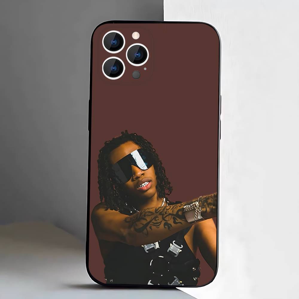 Rapper Rich A-Amiri Phone Case For iPhone 17,16,15,14,13,12,11,Pro,XS,Max,XR,Plus,E,SE4,Mini Black Soft Cover