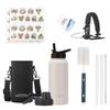 40oz Stainless Steel Insulated Travel Mug With Handle Loop Outdoor Sports Camping Office