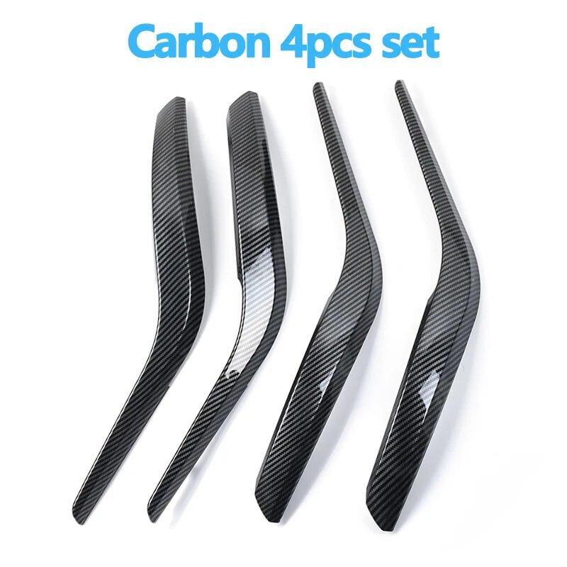 

Комплект из 4 шт., внутренняя дверь автомобиля, передняя, ​​задняя, ​​левая и правая, ручка, внешняя крышка, накладка для BMW X1 E84 2010-2016 Carbon fiber set