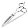 6.0" Napson Silver Hairdressing Barber Scissors: Straight, Bangs, Serrated, and Thinning Shears