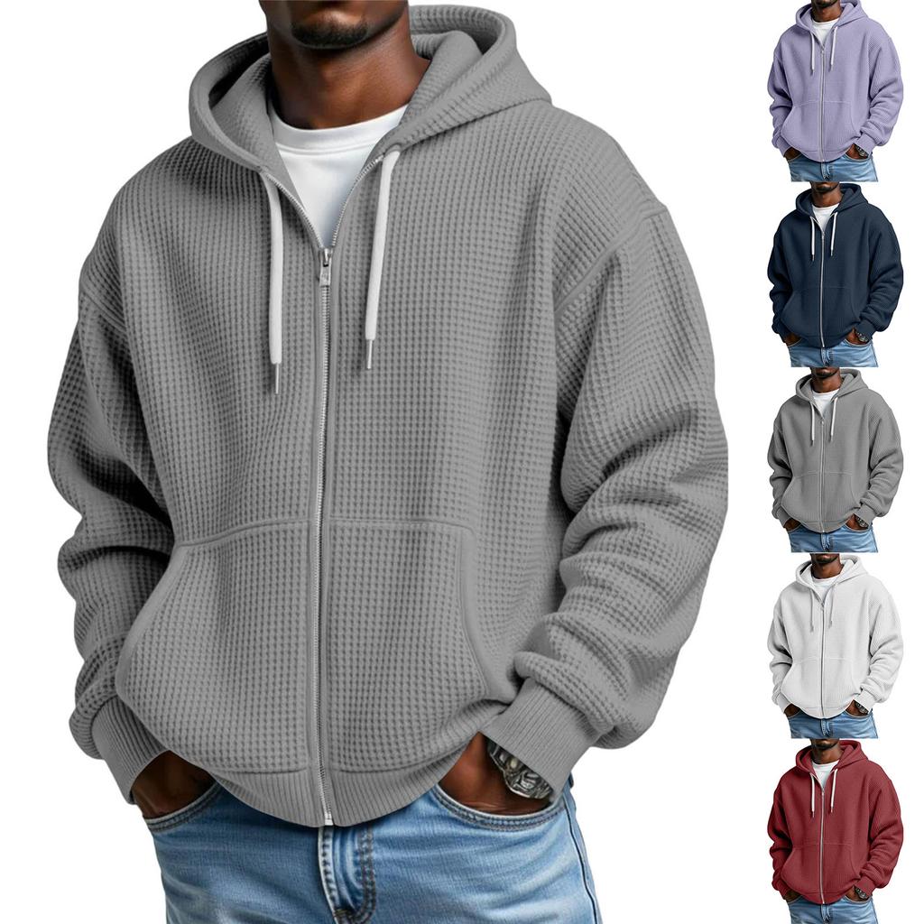 Men's Long Sleeve Hoodie Loose Fit Casual Streetwear Sweatshirt