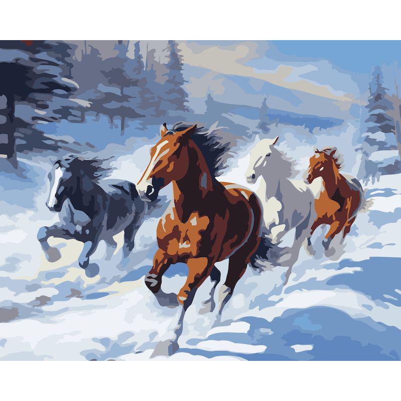 Frameless Digital Oil Painting for Entrance Hall - 40x50 Pigment Kit.