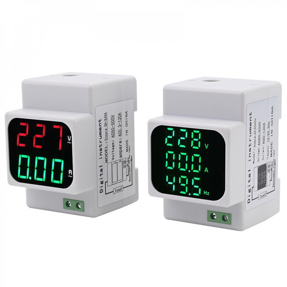 Din Digital Voltage Current Frequency Combination Meter Digital Display Multi Function Overvoltage and Undervoltage Protector