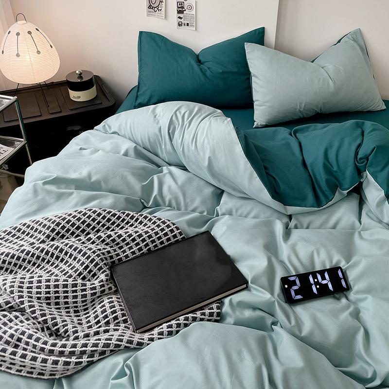 4-piece Cotton Bed Sheet Quilt Cover Student Dormitory Cotton Bed Hats Bedding