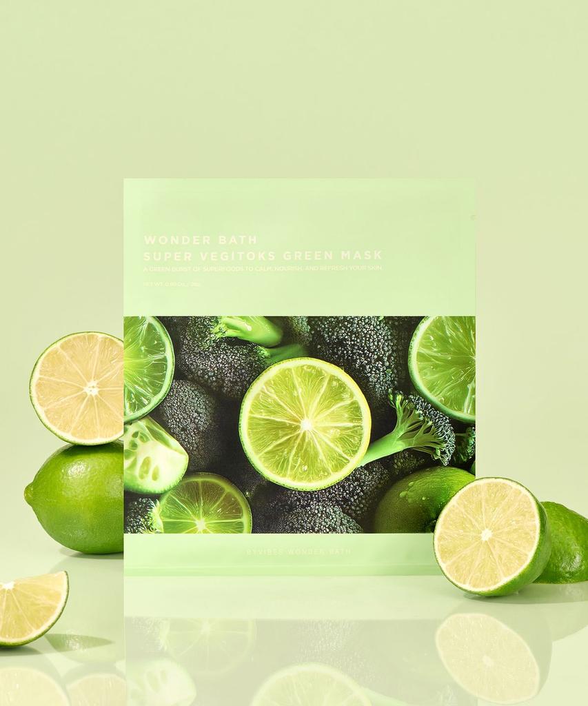 [Set] 5 Lemon Syrup Mask Packs + 5 Green Mask Packs + Shopping Bag
