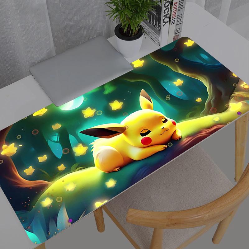 Mouse Pad rubber Pokemon Pikachu anime table Large Gamer xxl Desk mat Computer keyboard gaming accessories carpet mousepad