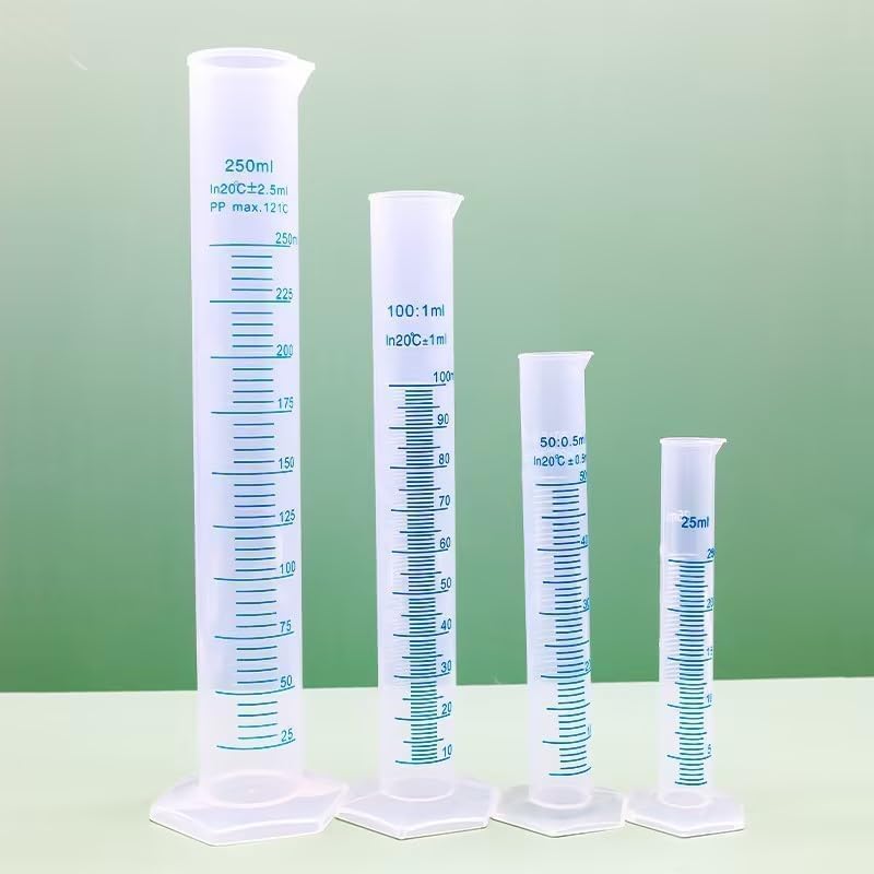 100Ml Transparent Plastic Measuring Cylinder Laboratory Teaching Measuring Tool