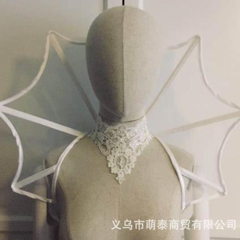 Halloween Lace Cape Costume Prop Scarlet Witch Theme Unisex Cosplay Accessory