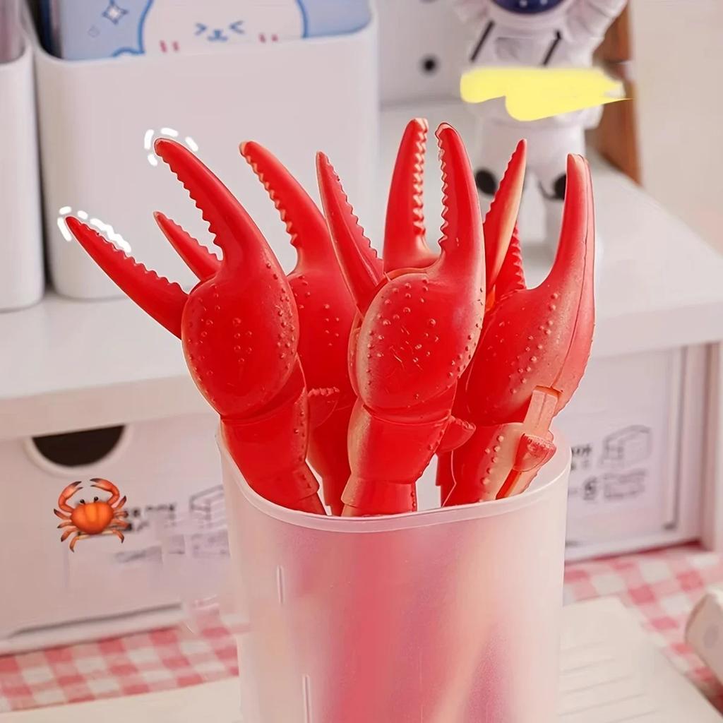 0.5mmBallpoint Pen Creative Crab Pliers Pen Student Creative Stationery Office Signature Pen School Stationery Fun Student Gifts