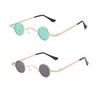 Small Round Glasses For Women Men Ultra Mini Metal Frame Anti-Reflective Hip Hop Punk Sun Glasses Men'S Glasses Fashion Sunglass