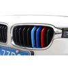 For BMW 3-Series F30 2013- Front Center Mesh Grille Grill Strip Trim 3PCS
