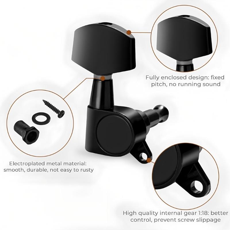 Pack of 6 Guitar Tailpiece Pegs Perfect for Various Use in Different Playing Environment with Enhancing Durability