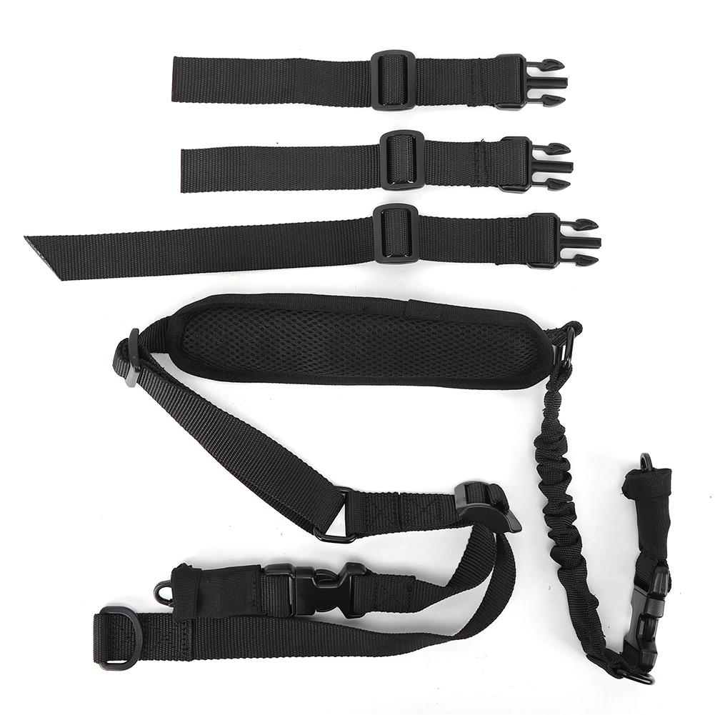 Outdoor Multifunction Sport Two Point Sling Tactics Lanyard Safety Rope with Cotton Shoulder Pad
