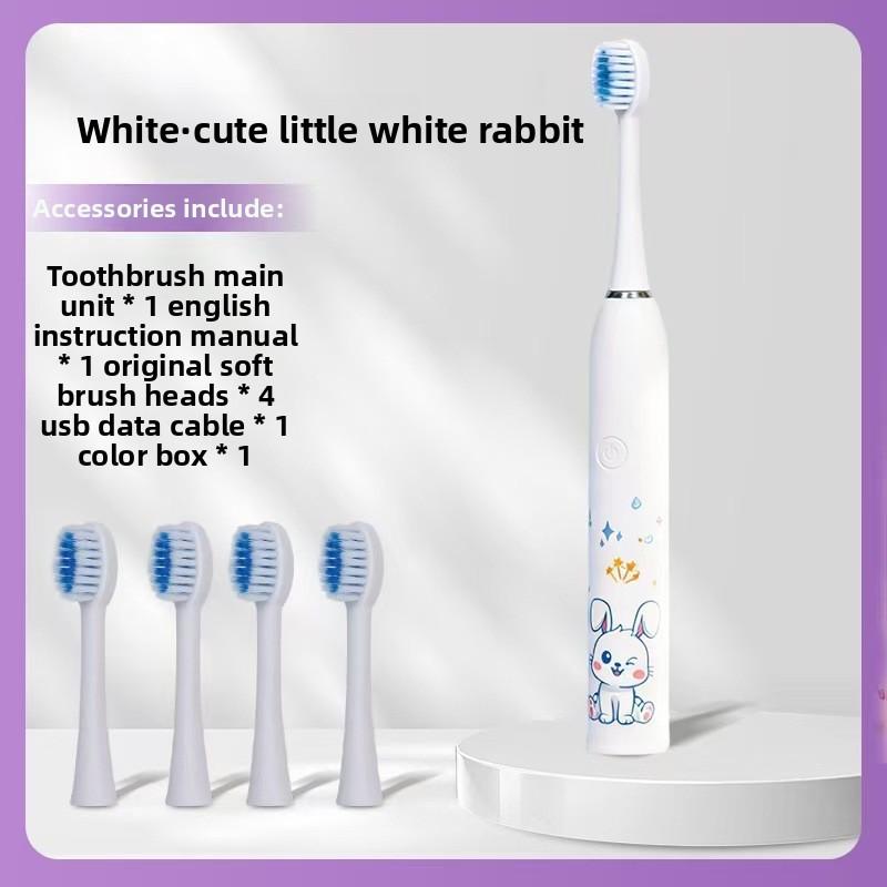 

New Baby-specific Children s Electric Toothbrush - Home Dental Cleaning Tool with Soft Bristles, Water-resistant and Rechargeable белый