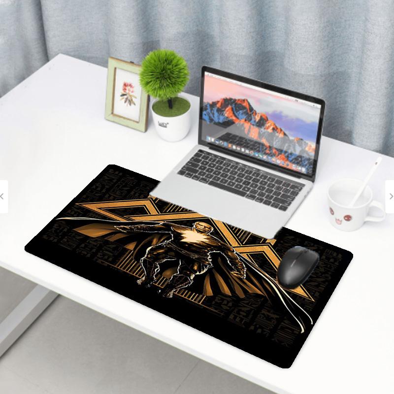 Black Adam Print Mouse Pad, Anti‑Slip Desktop keyboard Mat, for PC Laptop Gaming Working Daily Use, Cool Festival Surprise Gift