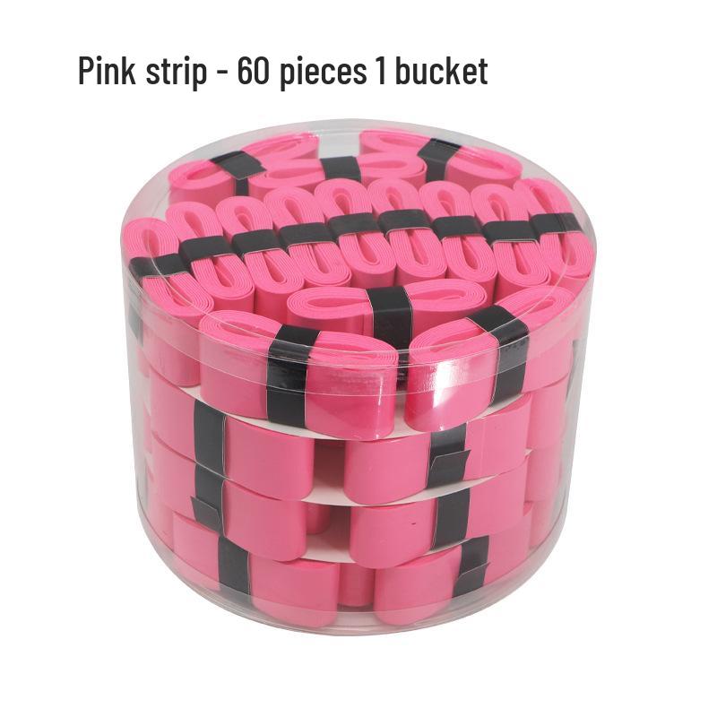 Elastic Perforated PU Leather Overgrip for Badminton, Tennis & Table Tennis Rackets, Fishing Rods with Ribbed Sweatband