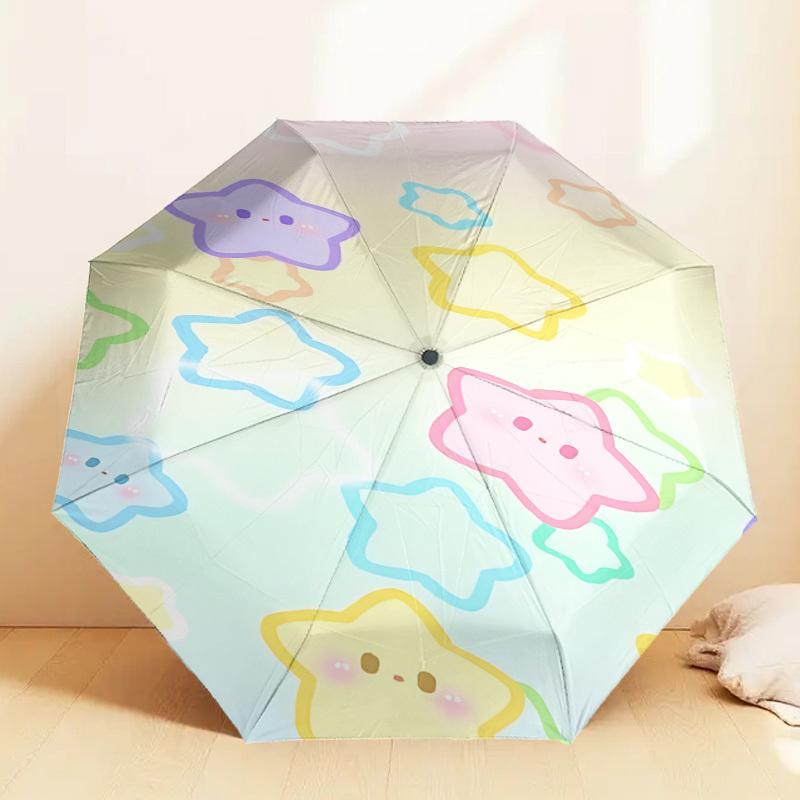 Pastel Starry Sky Umbrella: A Delightful, Auto-Opening Protection for Outdoor Adventures and Travel Essentials 144