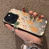 Cute Gingerbread Man Christmas Phone Case For iPhone 17 16 13 12 11 14 15 Pro Max Luxury Electroplate Silver Shockproof Cover