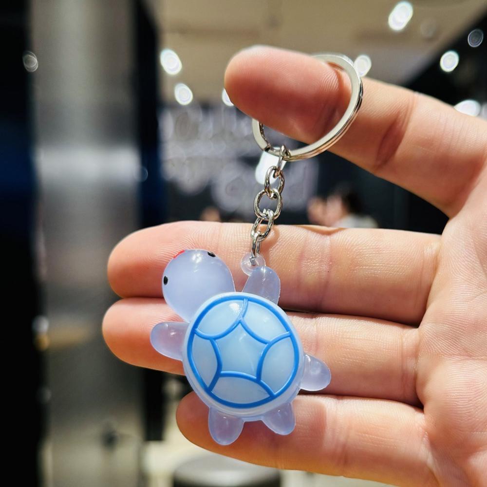 Cartoon Colorful Resin Animal Turtle Keychain for Car Key Souvenir Gifts for Women Men Handbag Pendant Keyrings DIY Accessories