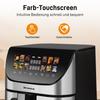 Air Fryer XXL Airfryer 8.5L Airfryer with Viewing Window & Color Display, 12 Programs, Color LED Touchscreen, Easy Cleaning
