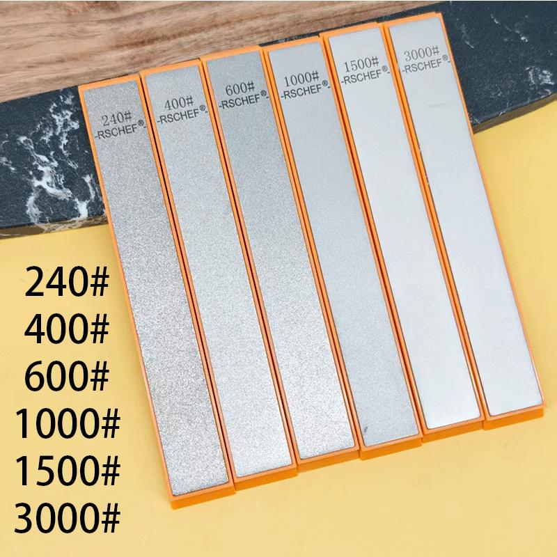 RSCHEF New Orange Base Diamond Whetstone for Knife Sharpener Sharpening Stone Diamond Whetstone Honing Stones Oil Stone SET