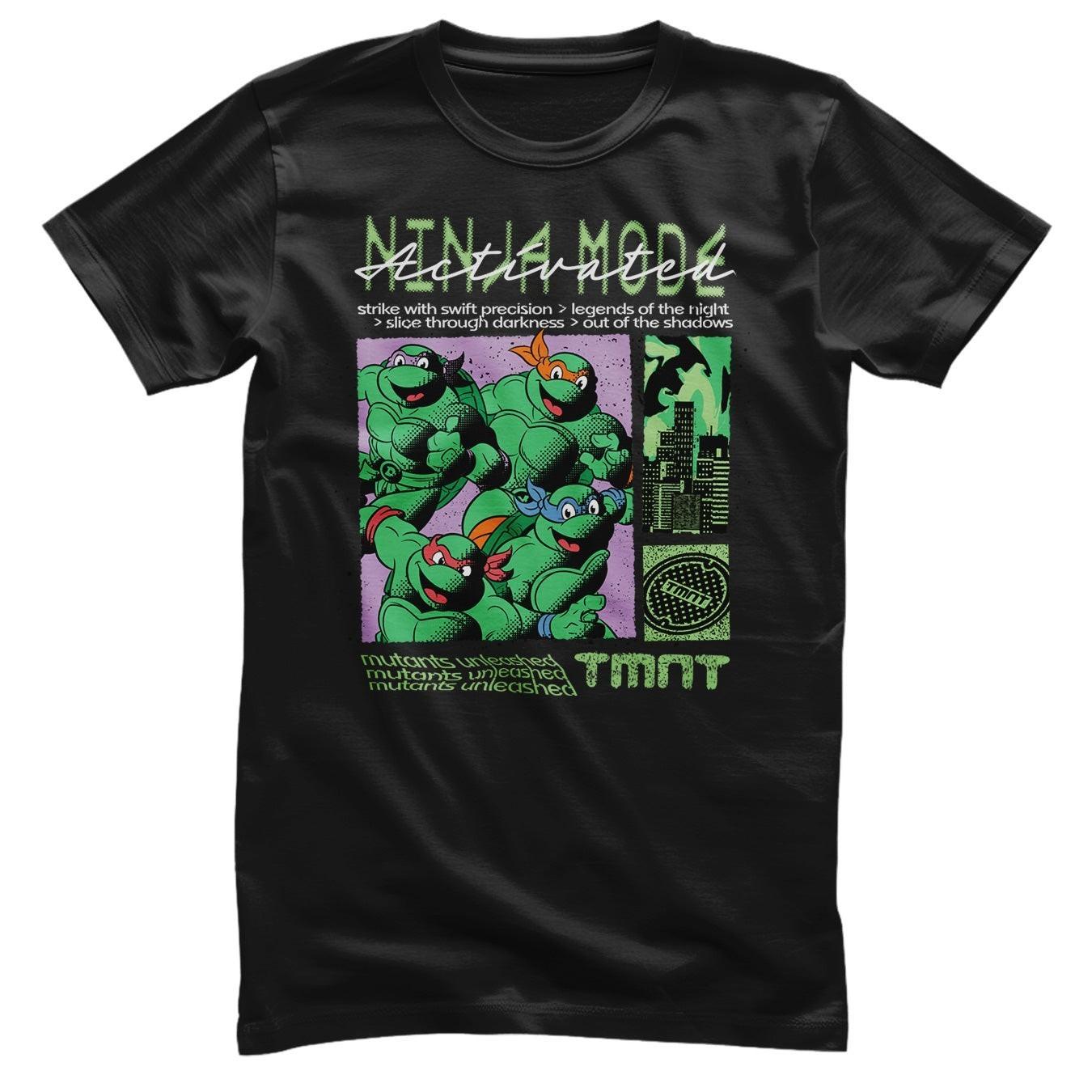 Sous Licence Teenage Mutant Ninja Turtles Ninja Mode Activé T-Shirt XL