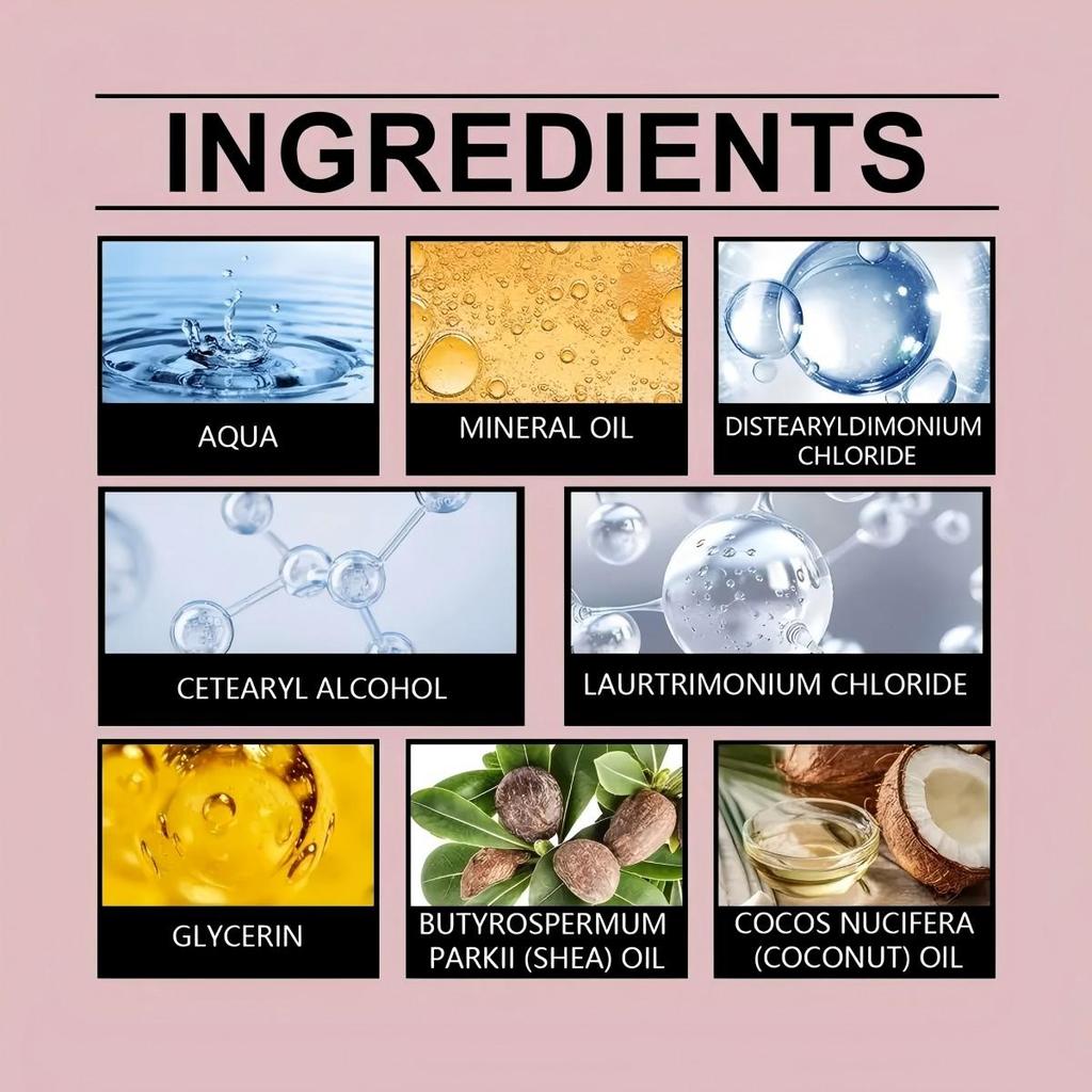 Reparación profunda del cabello dañado con acondicionador de queratina que contiene colágeno y biotina crema hidratante para el cabello