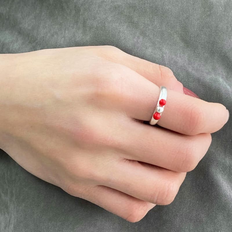 Meumdal REBBLE RING(RED)