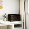 Wooden Box with Black Handles 40x30x23 Cm Solid Pine Wood