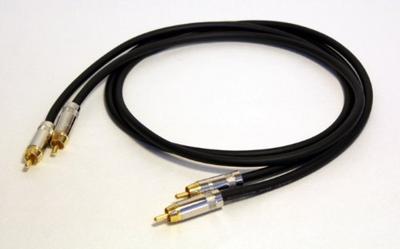 Mogami 2534 RCA-par A Japansk pluggkropp silver (stiftkabel) - tradition! (1,5 m par, färg (NYS352G))