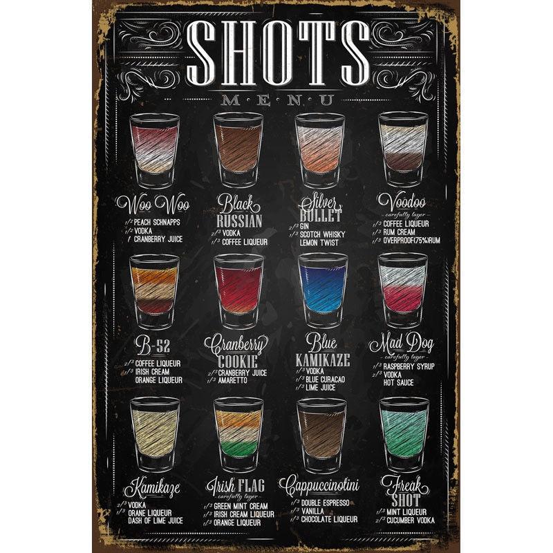 Retro Metalowy Szyld Blaszany Plakietka z Wintydżowym Urokiem do Dekoracji Ścian Baru i Kawiarni