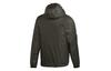 Adidas Puffer Jackets Men's Olive Brown Hooded Moderate GH4602