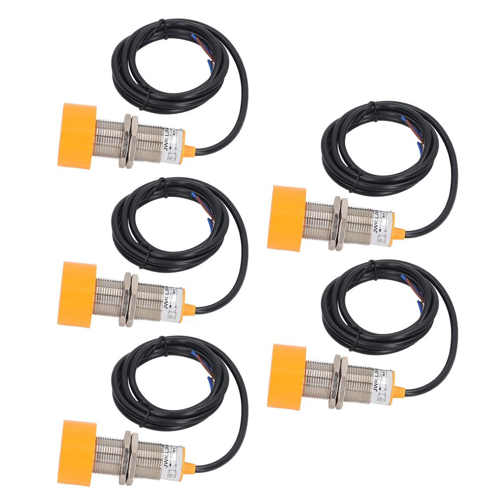 5 Stück Näherungssensor IP65 Nicht Eingebaut Induktiver Näherungsschalter 2-Draht Schließer 10‑30VDC