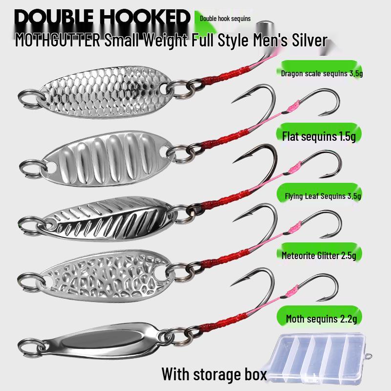 Meteorite Stone Micro Lure: Spinning Sunflower Seed Sequin Hook for Fly Fishing, Rigged for Mandarin Fish with White Stripes