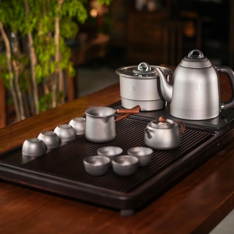 TILIVING Pure Titanium Automatic Tea Ceremony Set