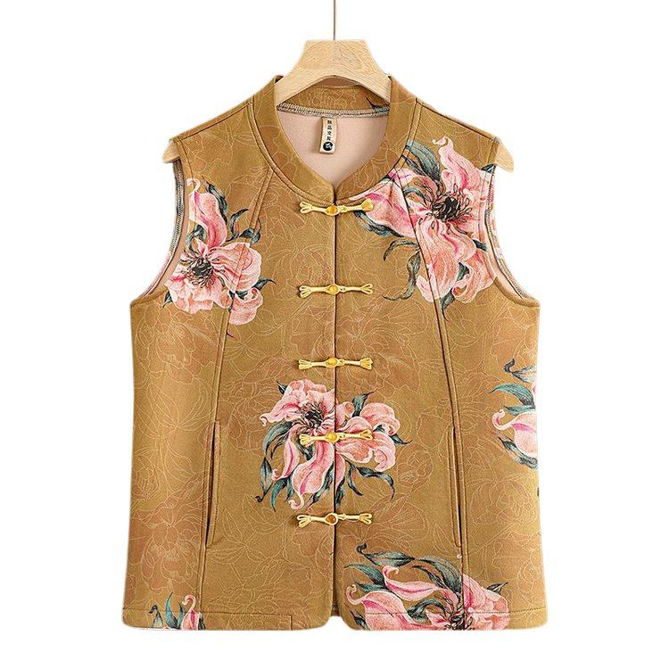 Stylish Chinese Tang Suit Vest for 40-50 Year Old Women - Spring/Autumn 2026 Collection