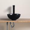 LUYI Round Washbowl Hand Wash Bowl Hand Wash Basin Set Mini Wash Basin 275x275x120mm Black