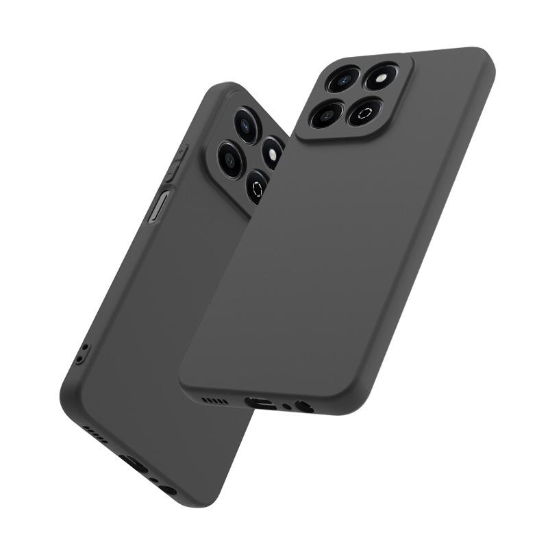 Suitable for Honor 600Pro Overseas Version, Black Matte Mobile Phone Case, Sweat-proof and Fingerprint-proof Honor 300 Leather Case