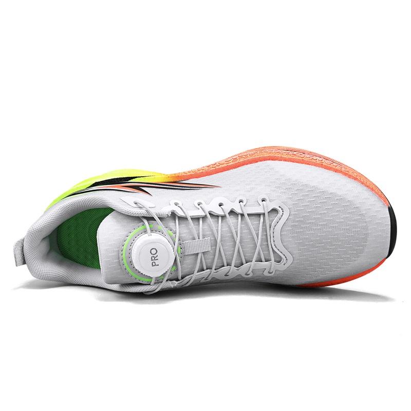 Children's Shoes for Boys and Girls, Medium and Large Children, Breathable Shock-Absorbing Rotating Button Sneakers, Running Sho