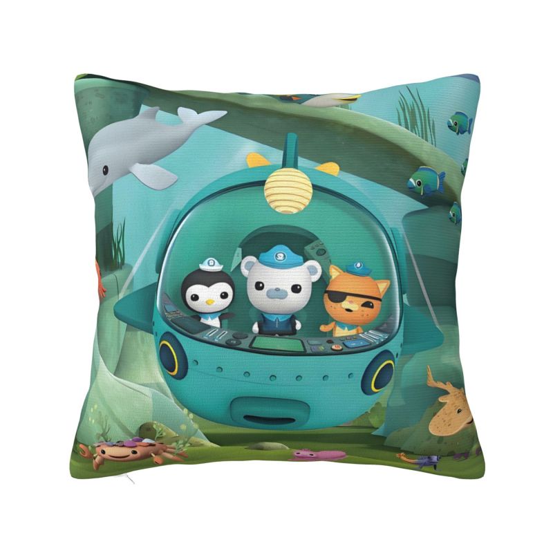 Custom Disney The Octonauts Adventure Luxury Pillow Cover Home Decor Car Cushion