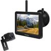 Tonowu Backup Camera Monitor Wireless 24V Backup IPS Compatible with Digital Split Guide Switchable Between Normal and Mirrored For Vehicles Under 5m