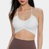 New DK Strap Fixed Cup Sports Underwear Fashion Print Beauty Back Leopard Print Internet Celebrity Bra Yoga Vest