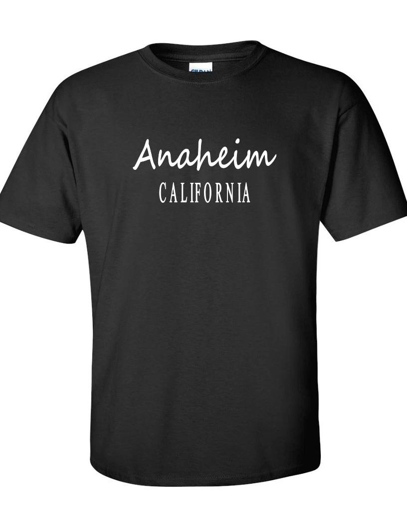 

Anaheim California T-Shirt Angels Urban Swag Cotton Black Tee Shirt L