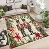 1PC Custom Name Christmas Nutcracker Guards Theme Floor Mat Ideal for Living Room, Game Rooms, Office, Bedroom,Floor Mat Playful Design